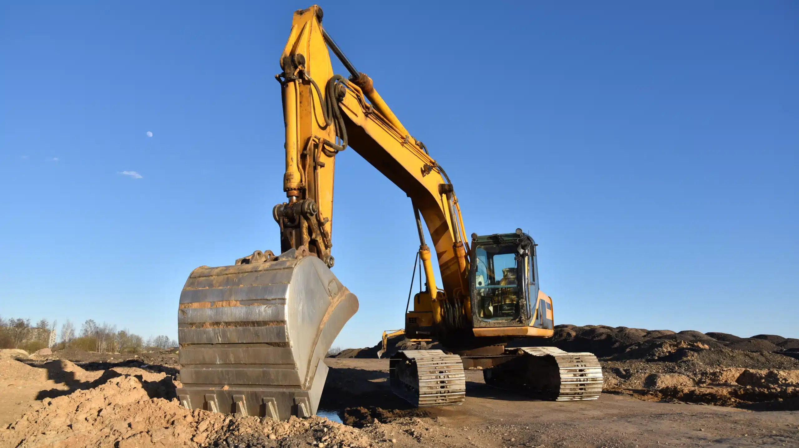 earthmoving equipment on site
